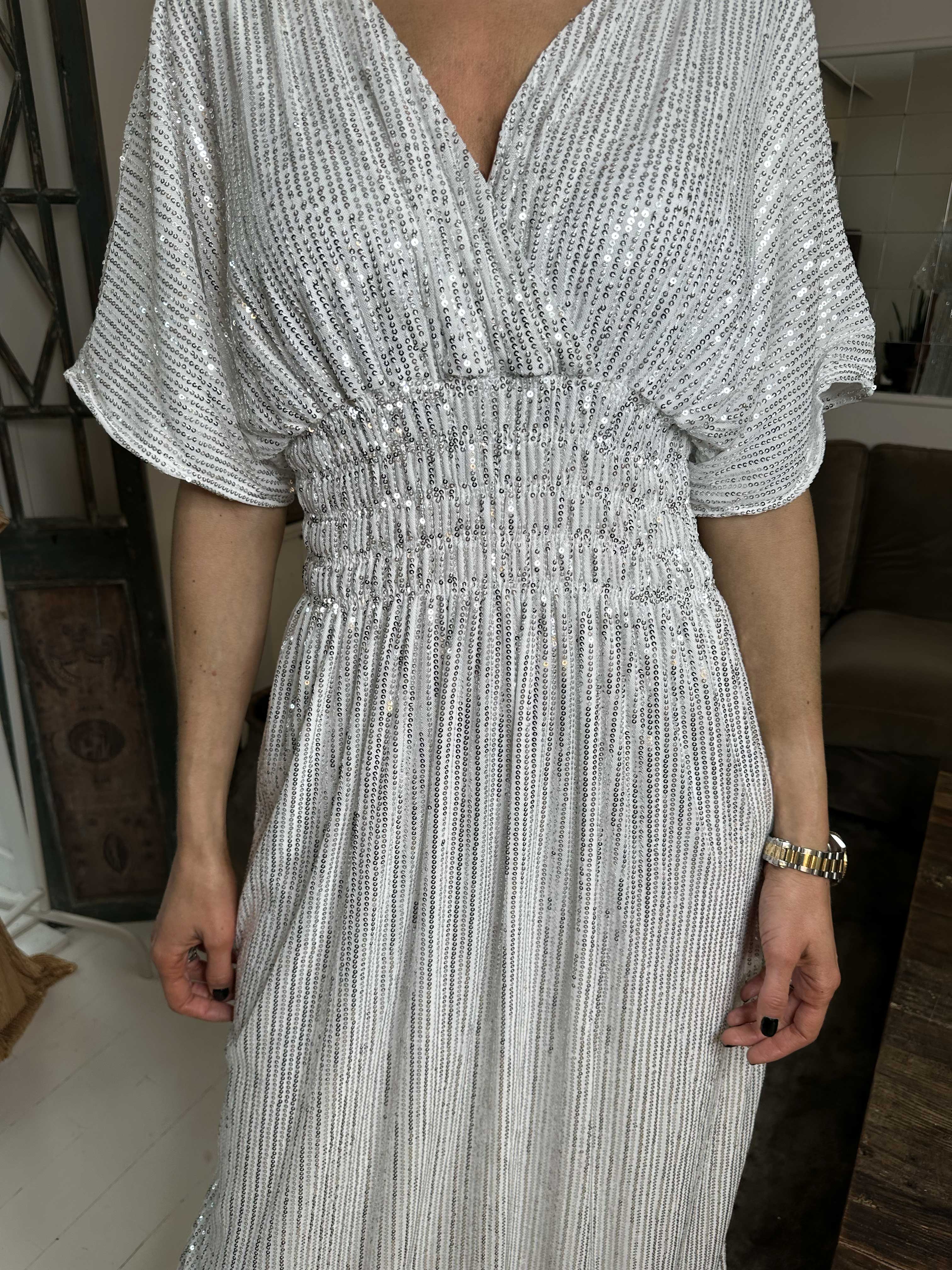 Pams Glitter - Lang smuk kjole med pailletter